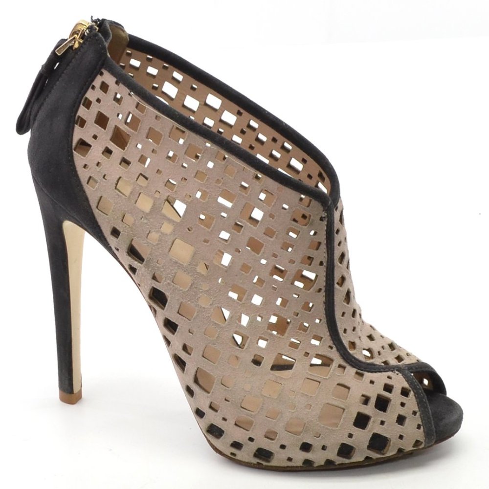 Giorgio Armani High Heel Cutout Open Toe Bootie 38